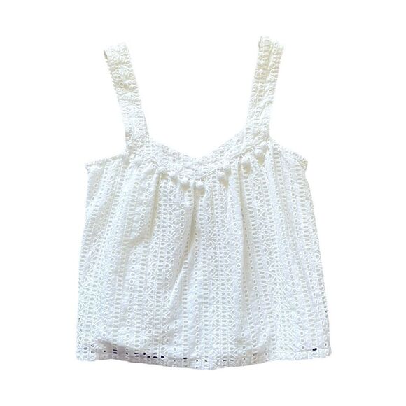 SUNDANCE Sugar Sand Tank Top White Size Medium - Picture 2 of 7